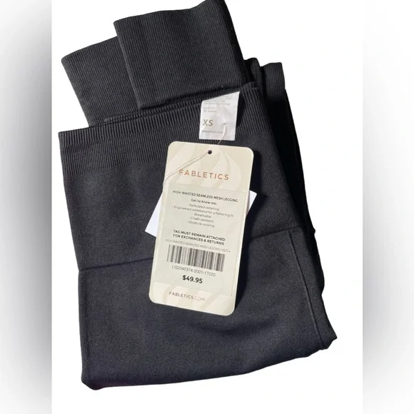 NWT Fabletics High -Waisted Seamless Mesh Leggings Size XS - Picture 8 of 8